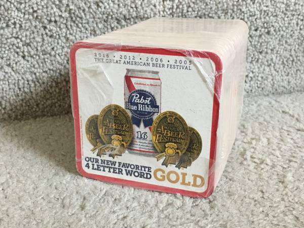 125 Coasters SEALED Pabst blue Meets Gold 1