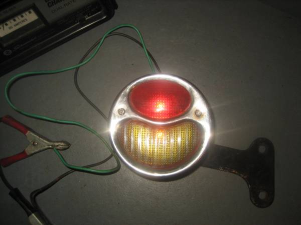 Model A Ford Duolamp Working Brake / Tail Light + Mount Bracket 1