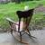 Antique Ornate Pressed Back Oak Rocking Chair - Victorian Style 3 thumbnail