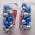New 2 sets Blue Silver Glitte Tree Ornaments Christmas Decoration Gift 2 thumbnail