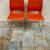 Orange Chair s  set Hon Modern Stacking mid century modern style 1 thumbnail