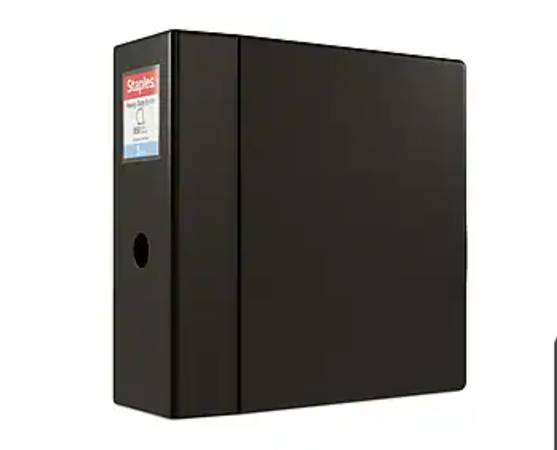 4 binders- 5 inch binders D ring black New 1
