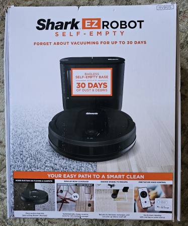 Shark EZ Robot Vacuum with Self-Empty Base (RV910S) 1