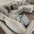 4pc light gray sectional sofa set 4 thumbnail