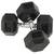 VARIOUS WEIGHTS CHEAP BalanceFrom Rubber Encased Hex Dumbbells, 40, 35 3 thumbnail