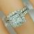 New 14k Princess n Round Cut Halo - Quality- Diamond ring 2 thumbnail