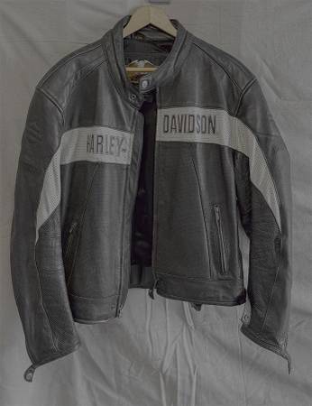 Distressed-look Harley-Davidson leather jacket - clothing