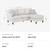 Massive Price Drop/ Emery Chiffon L-Shape Sectional Sofa/Reversible 6 thumbnail