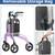 Brand new 3 Wheel Lightweight Walker Rollator Purple 7 thumbnail