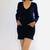 Women's Knitted Tunic Navy Blue 2 thumbnail