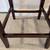*Lot of 2 Unbranded Fabric Counter Stools, White/Gray Chevron* 5 thumbnail