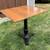 Cast IRON Table Solid WALNUT top 1 thumbnail