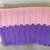 1980s Hand Crocheted Afghan, Lavender & Pink 8 thumbnail