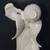 Vintage Collectible Angel Figurine Playing Lyre~Harp White Glossy Ceramic 12" H 23 thumbnail