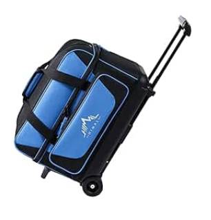 Double Roller 2 Ball Bowling Bag/Shoe Compartment/Accessory Pocket Han 1