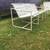 Vintage tubular aluminum vinyl strap patio chair w/ bench A50 9 thumbnail