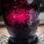 Dark Ruby Red Heavy Embossed Vase 2 thumbnail