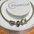 New Chamilia sterling silver bracelet & 3 charms, including heart & ba 2 thumbnail