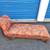 Victorian Day Bed Orange Paisley Fainting Couch Chaise Lounger Daybed 1 thumbnail