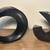Set of 1970’s Japanese Postmodern Pottery Black Ceramic Ikebana Vases 4 thumbnail