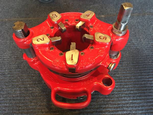 ******* NEAR NEW RIDGID 141 DIE HEAD / GEARED THREADER ******* 1