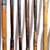 FIFTY-FIVE BAMBOO ARROWS CARVED OCEANIC 9 thumbnail