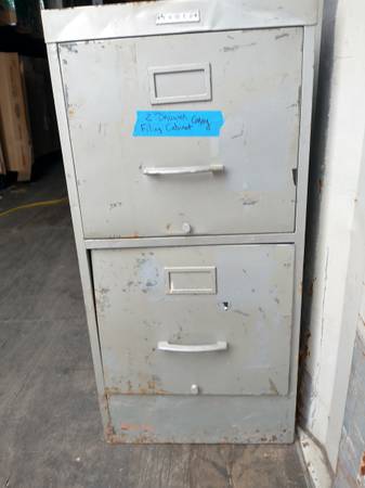 Metal 2 Drawer Shop Filing Cabinet 1
