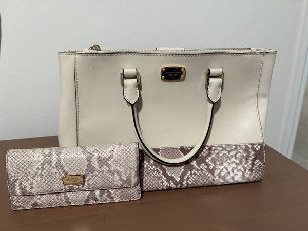 Michael Kors Snake skin Purse and Wallet 1