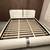 White Faux Leather Platform Bed Frame King 2 thumbnail