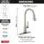 New DELTA "Touch2O" Stainless Steel Pull-Down Kitchen Faucet 5 thumbnail