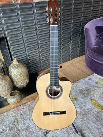 Glenn Canin Classical Flamenco Blanca, Cutaway (2013) 1