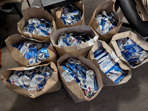 Aluminum cans (approx. 1700/multi. lbs.) for collection 1