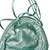 Vintage La Bagagerie Green Leather Handbag Made in France 7 thumbnail