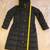 Cole Haan Women Blue Snap Button Quilted Coat Hooded Weatherproof 10 thumbnail