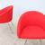 Modern Haworth Collaborate Red Swivel Side Chairs - a Pair Like New 10 thumbnail