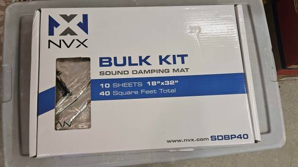 NVX sound damping bulk kit for car stereo installation 1