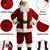 Santa Claus Costume for Men Santa Suit Adults 11pcs Mens Deluxe Professional Chr 3 thumbnail