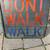 Vintage glass Winko-matic Walk / Don't walk traffic lens A8 2 thumbnail