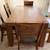 Natural Wood Dining Table Set – 5 Chairs + Bench – Extra Chairs Available 3 thumbnail