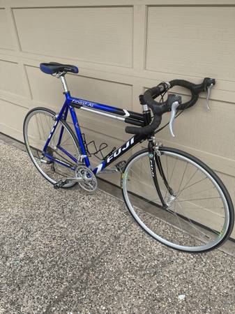 Fuji finest-AL road bike blue and black 1