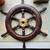 Nice solid Walnut and brass ships wheel! 1 thumbnail