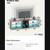 Grey TV stand,  Entertainment center with Glass shelves 2 thumbnail