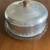 Vintage MCM Aluminum Dome Cake Cover & Glass Plate 2 thumbnail
