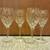 VINTAGE CRYSTAL FLORAL ETCHED WINE GLASSES-4 2 thumbnail