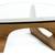 Modern Isamu Noguchi coffee table in 100% solid wood 1/2" thick glass 4 thumbnail