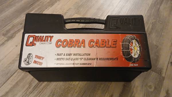 cobra cable tire chains.brand new. 1