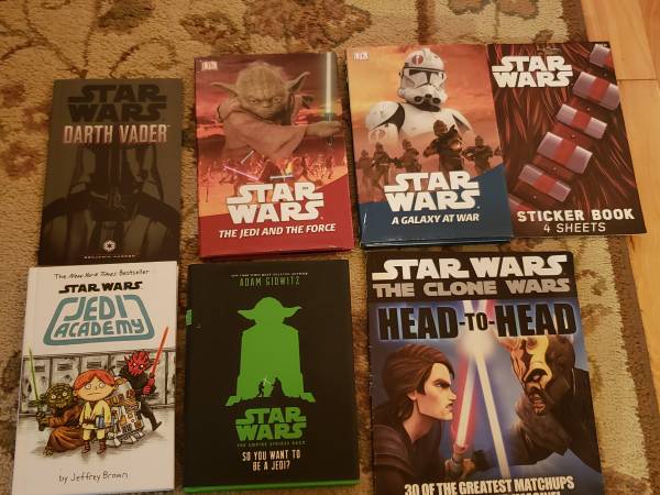 Star Wars Books (6) & Stickers 1