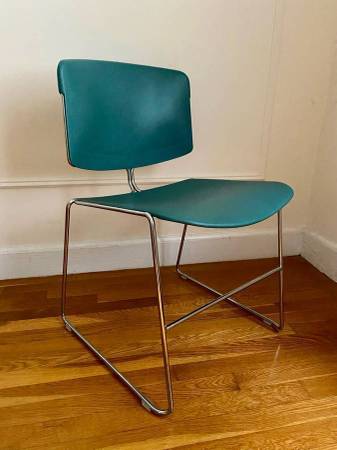 Steelcase Teal Max Stacker Chair Mid-Century Modern - Like New! 1