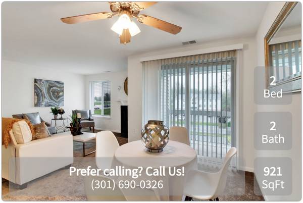 $1,395 / 2br - 921ft2 - Rest and relax in our tranquil 2 bed, 2 bath in Hagerstown (Hagerstown - near Meritus Medical Center)63896037417474121