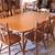 DINING TABLE WITH LEAF AND SIX MATCHING CHAIRS 1 thumbnail